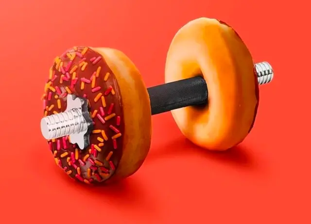 Haltère en donuts